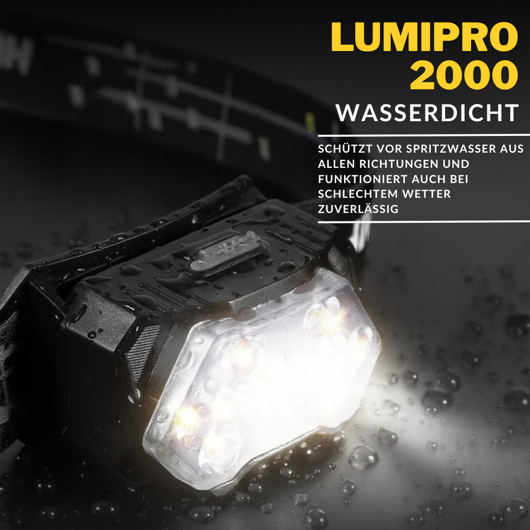 LUMIPRO 2000™ | Wiederaufladbare LED-Stirnlampe