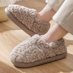 MARLENE™ | Gefütterter Plüsch-Hausschuh