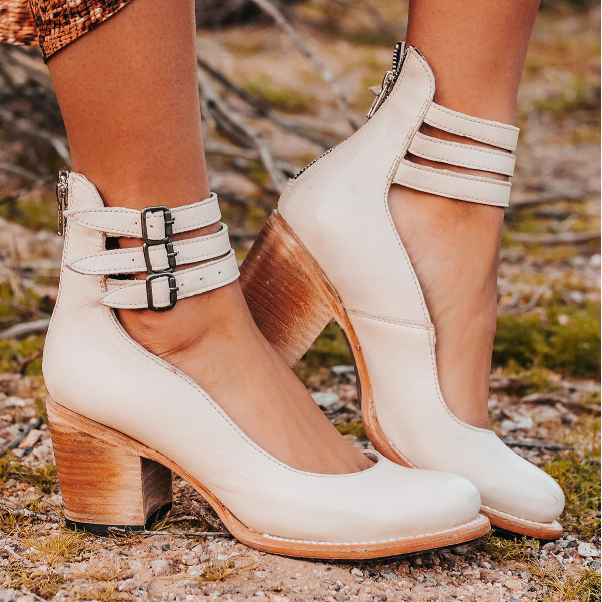 BELLA - Vintage-Sandalen mit Absatz