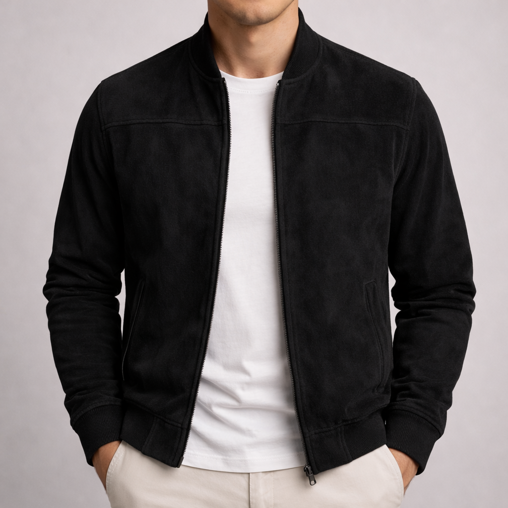 SULLIVAN - Wildleder Bomberjacke