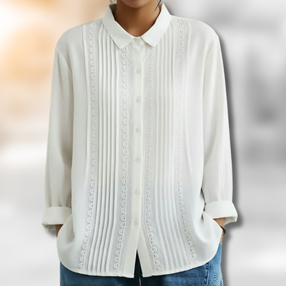 LUISA – Plissierte Bluse