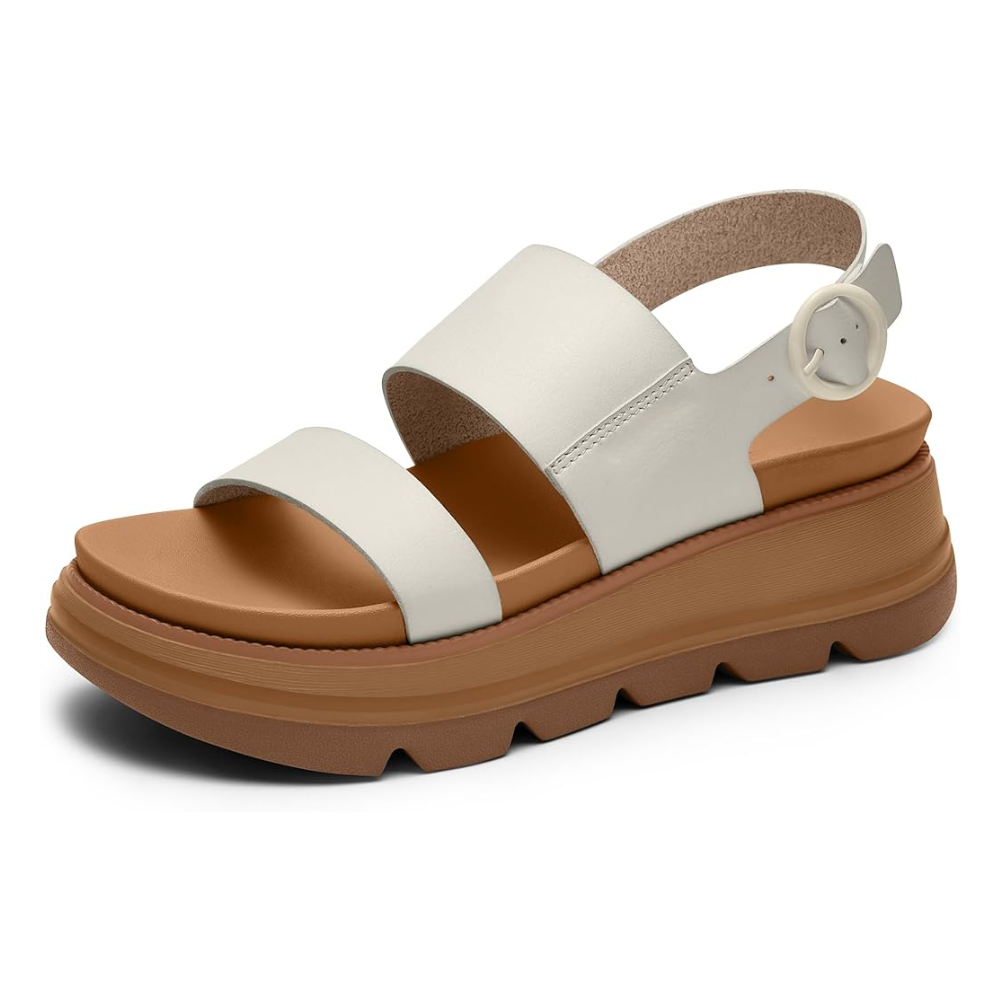 LANA - Gepolsterte Plattform Wedge Sandalen
