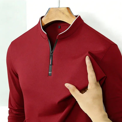 JOHANNES - Half-Zip-Poloshirt