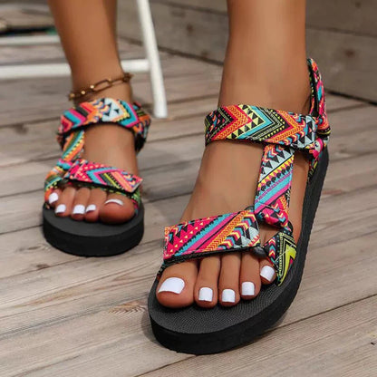 FLORENZ - Sommerliche Flache Sandalen