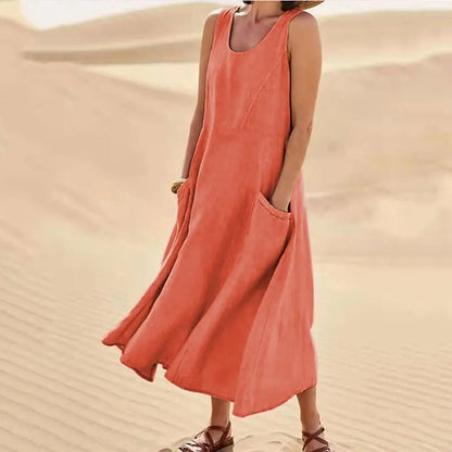 SERENA | Lange Kleid mit Taschen