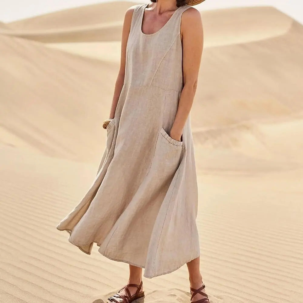 SERENA | Lange Kleid mit Taschen