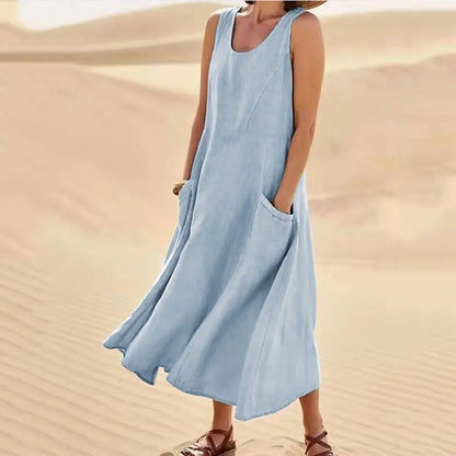 SERENA | Lange Kleid mit Taschen