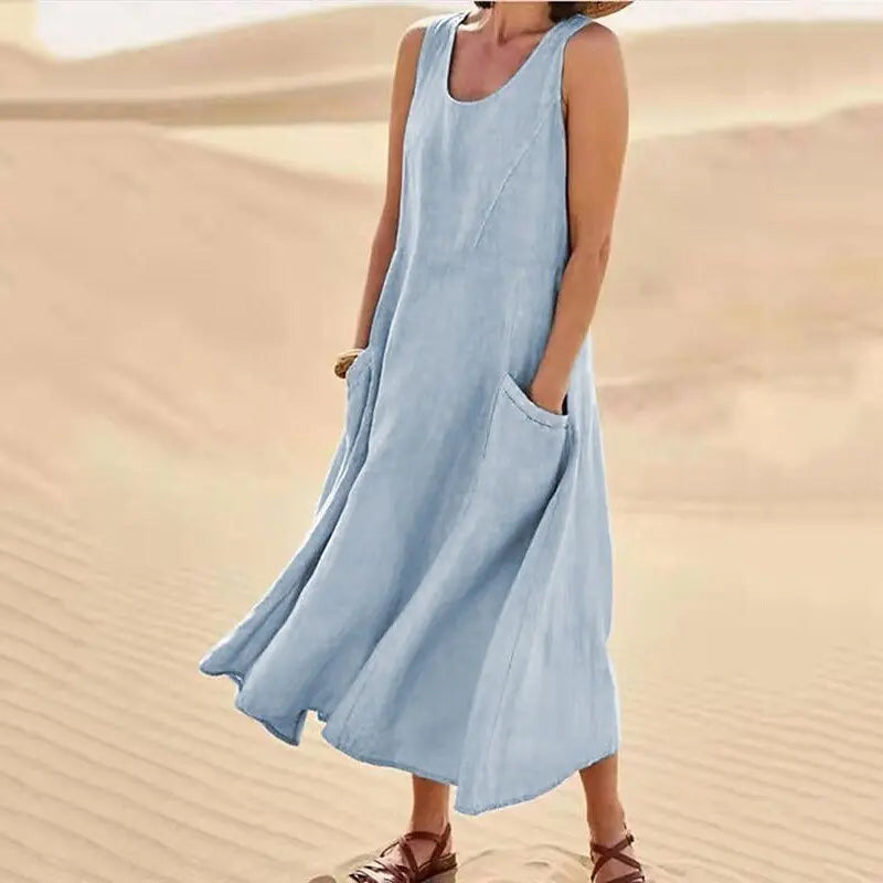 SERENA | Lange Kleid mit Taschen