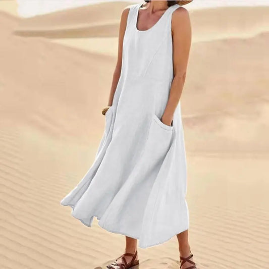 SERENA | Lange Kleid mit Taschen