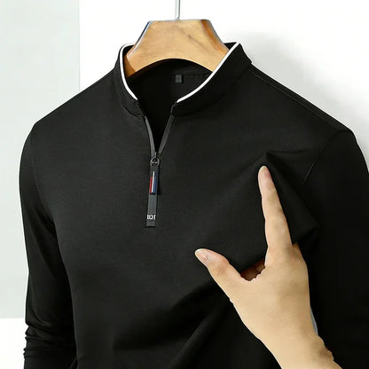 JOHANNES - Half-Zip-Poloshirt