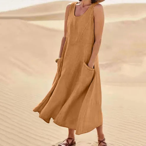 SERENA | Lange Kleid mit Taschen
