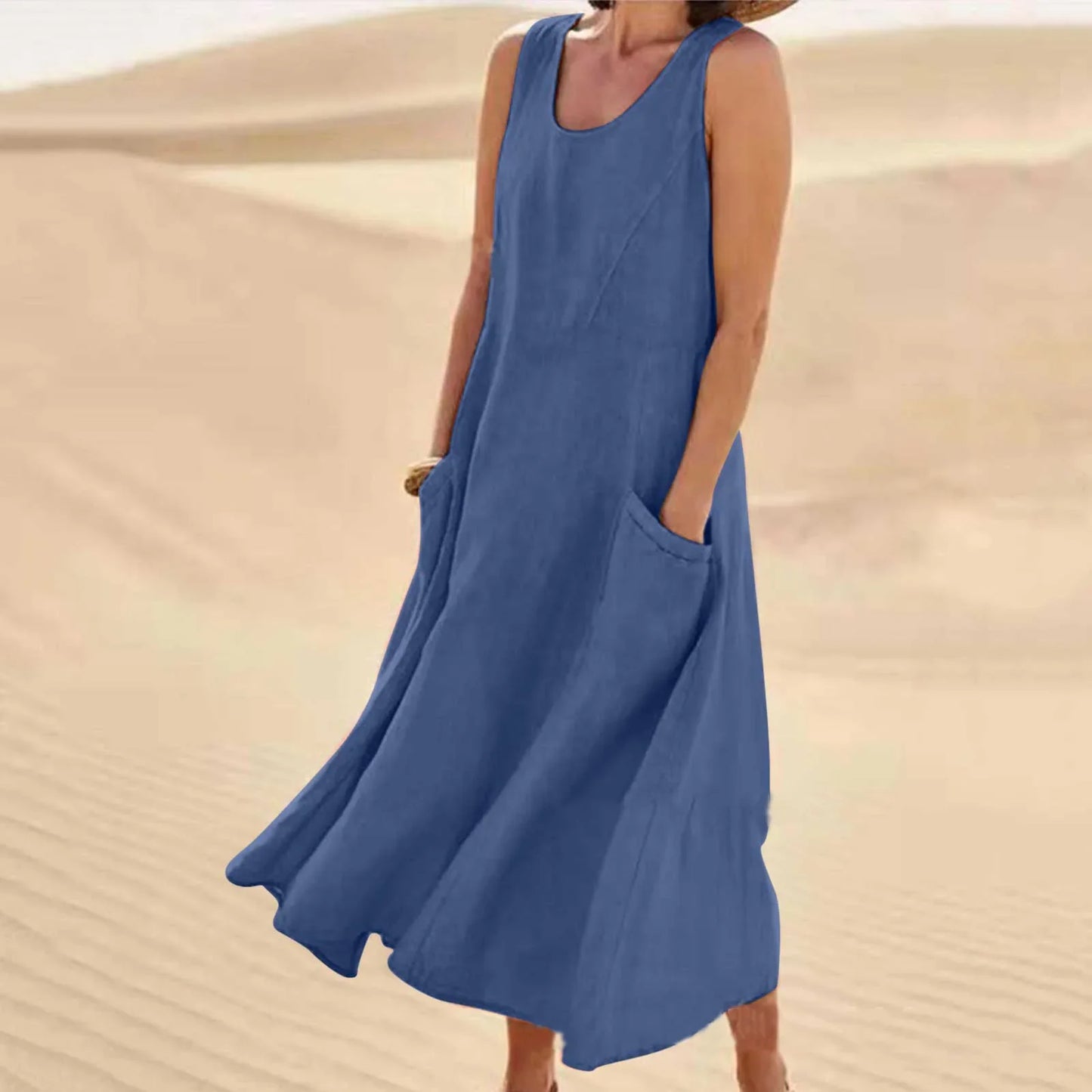 SERENA | Lange Kleid mit Taschen
