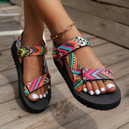 FLORENZ - Sommerliche Flache Sandalen