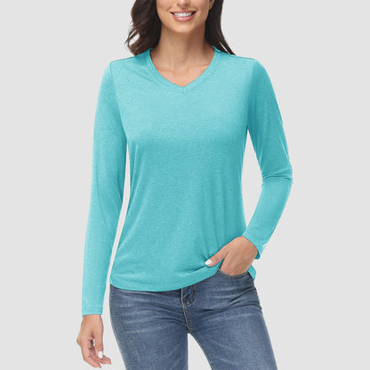 KARLSTAD - Wander-T-Shirt mit V-Ausschnitt