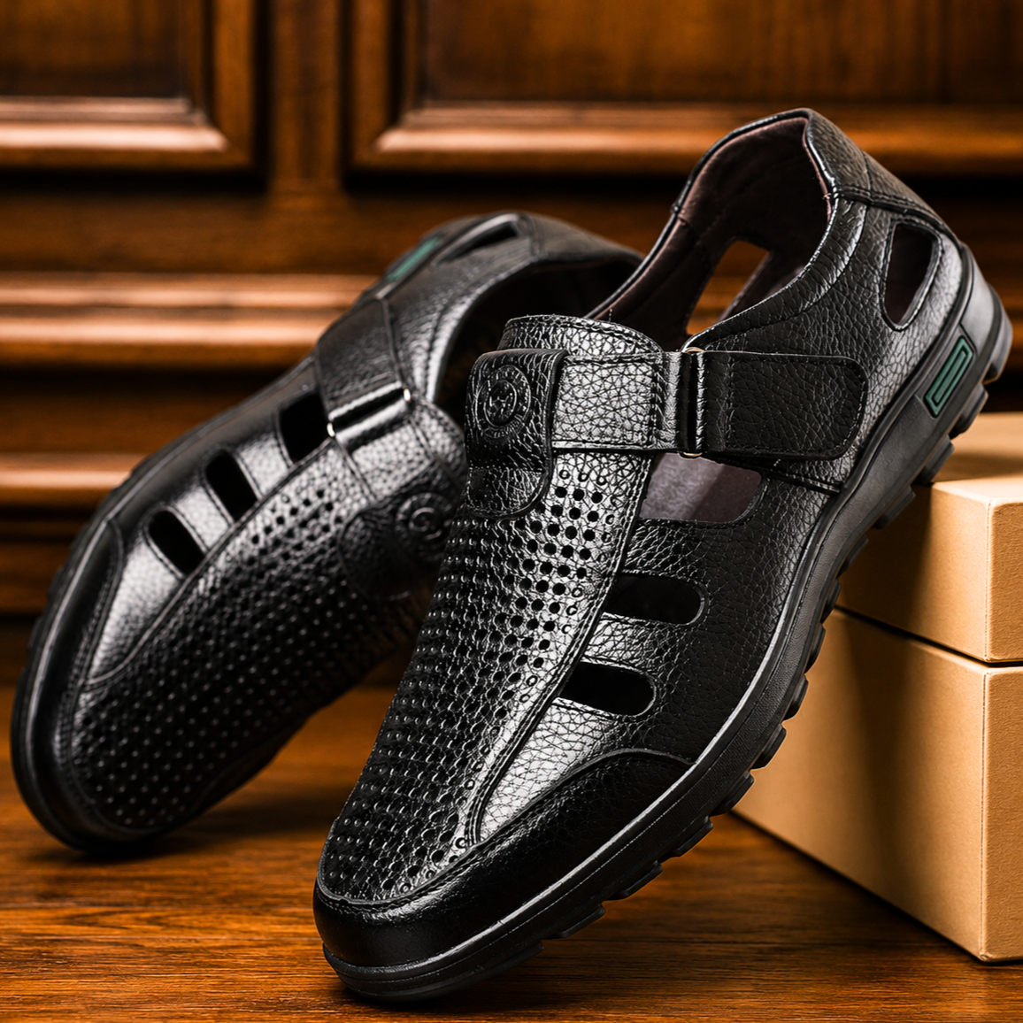 MICHA - Leder Sandalen