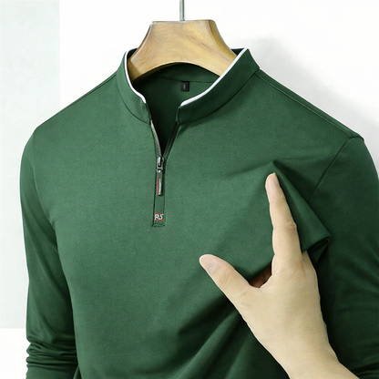 JOHANNES - Half-Zip-Poloshirt
