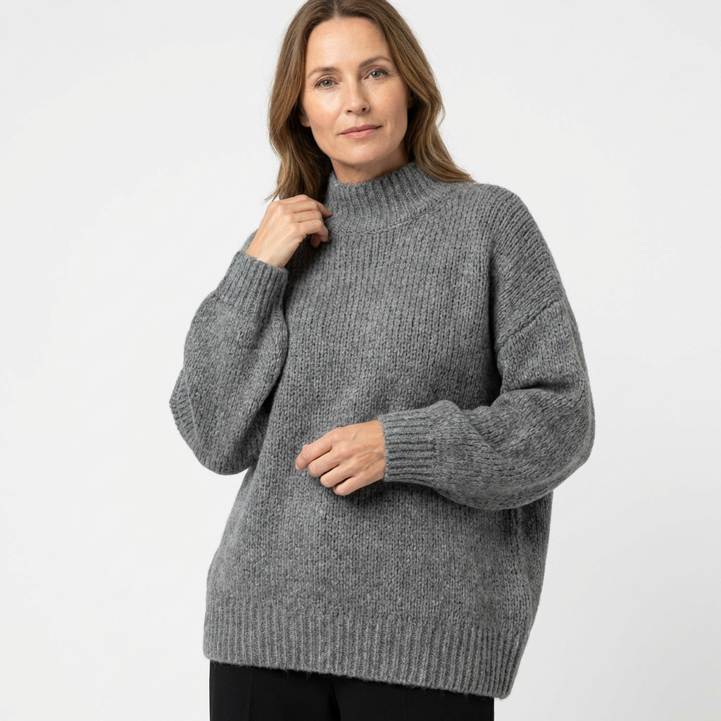ALTHEA™ – Oversize-Pullover mit Stehkragen