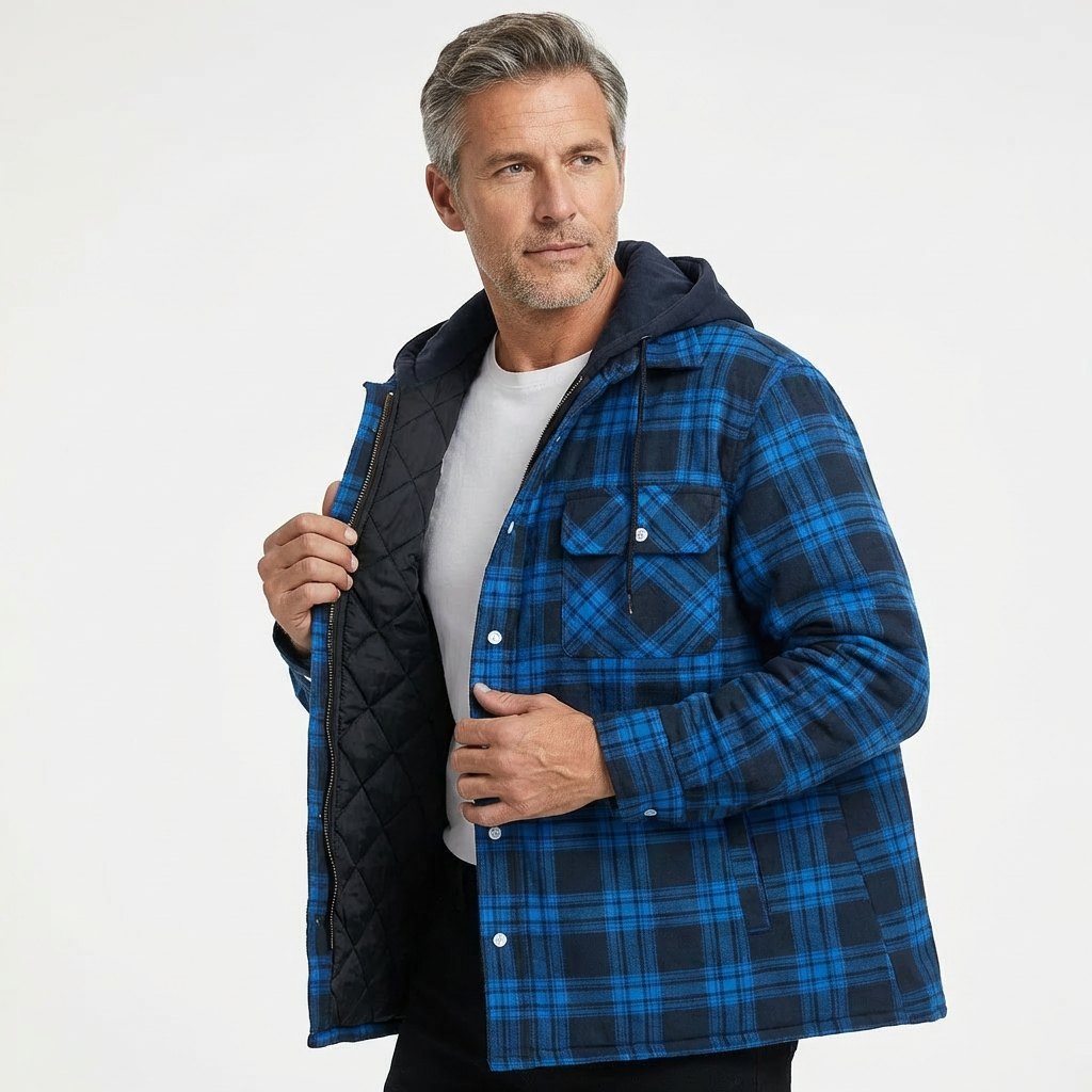 NORDEN™ – Karierte Winterjacke mit Kapuze