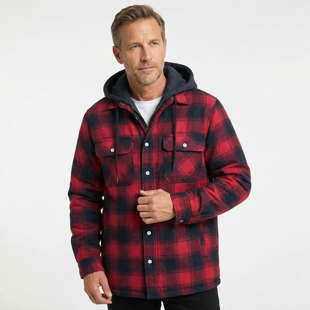 NORDEN™ – Karierte Winterjacke mit Kapuze