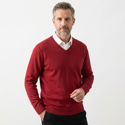 CLARENCE™ – Kaschmirpullover mit V-Ausschnitt