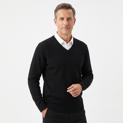 CLARENCE™ – Kaschmirpullover mit V-Ausschnitt