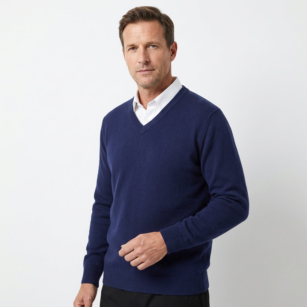 CLARENCE™ – Kaschmirpullover mit V-Ausschnitt