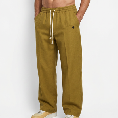 HAVEN™ – Baumwollhose mit weitem Bein und Kordelzug