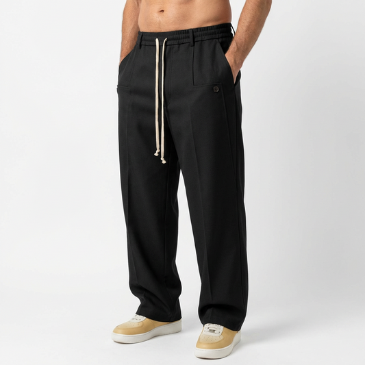 HAVEN™ – Baumwollhose mit weitem Bein und Kordelzug