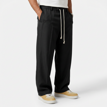 HAVEN™ – Baumwollhose mit weitem Bein und Kordelzug