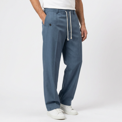 HAVEN™ – Baumwollhose mit weitem Bein und Kordelzug