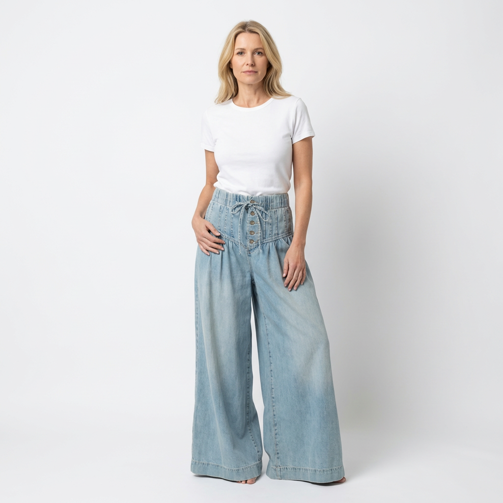 LINA - Weite Beinform Jeans