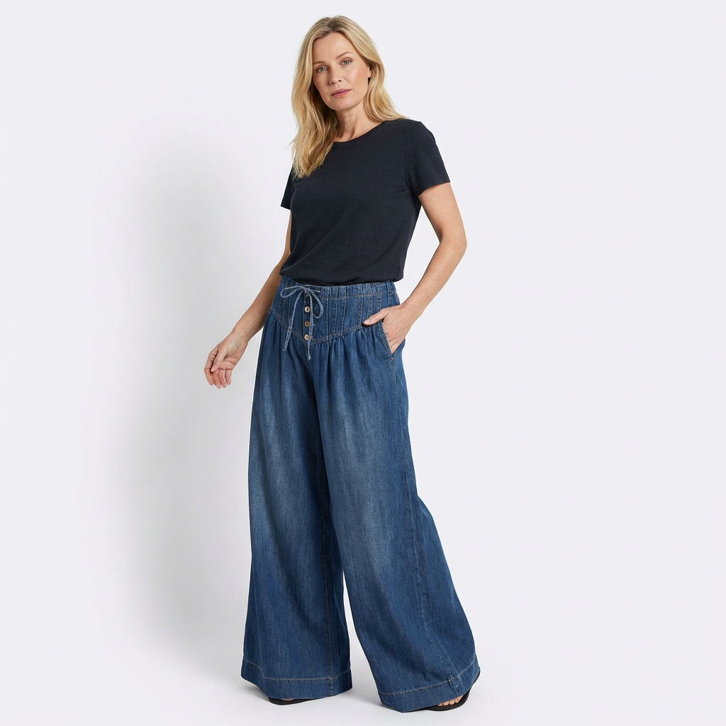 LINA - Weite Beinform Jeans