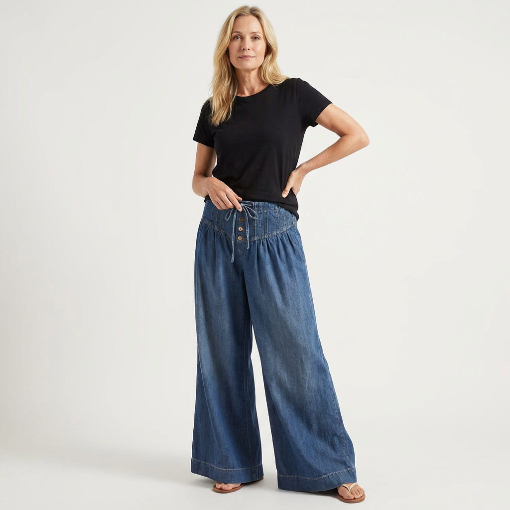 LINA - Weite Beinform Jeans