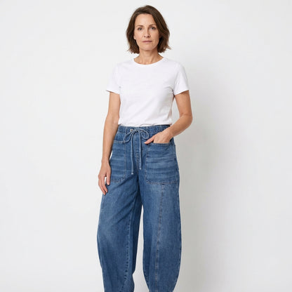 VENEDIG - Damen Relaxed Fit Denim-Hose