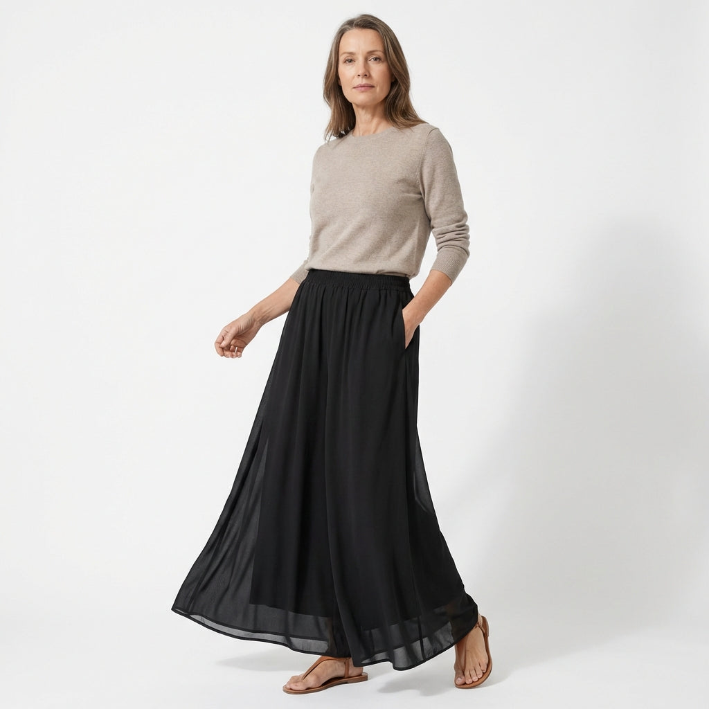 SOPHIE - Hochtaillierte Weite Hose