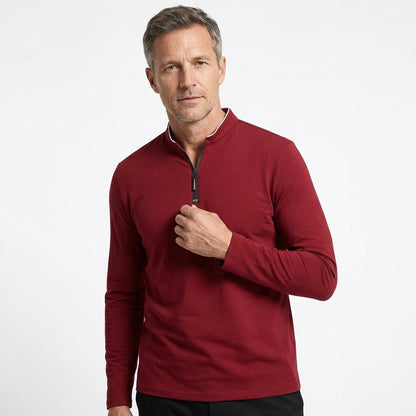 JOHANNES - Half-Zip-Poloshirt