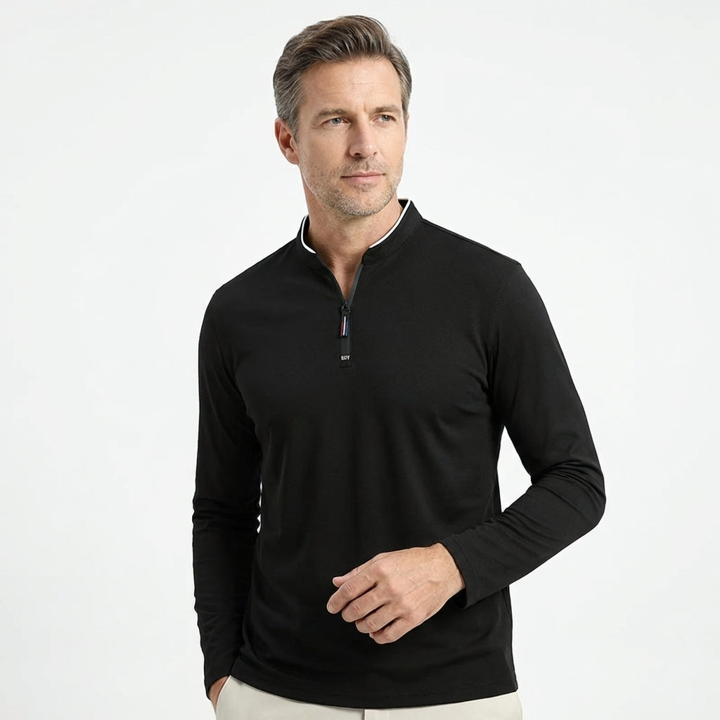 JOHANNES - Half-Zip-Poloshirt