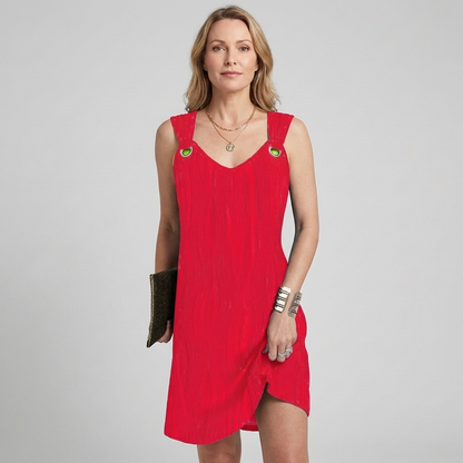LINA | Maxikleid mit Faltenstruktur