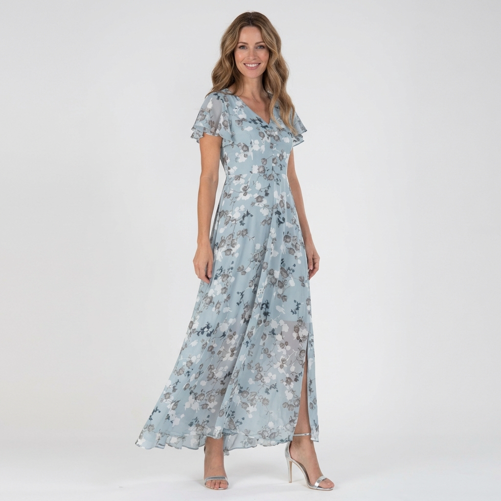 FLORENA | Maxi-Kleid mit elegantem Blumenmuster