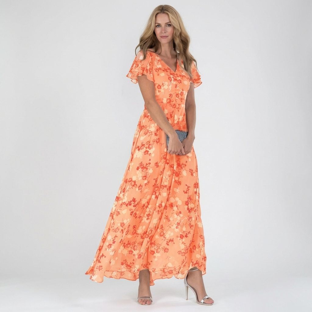 FLORENA | Maxi-Kleid mit elegantem Blumenmuster