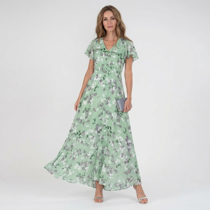 FLORENA | Maxi-Kleid mit elegantem Blumenmuster