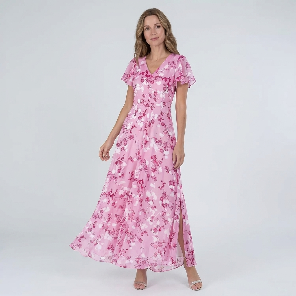 FLORENA | Maxi-Kleid mit elegantem Blumenmuster