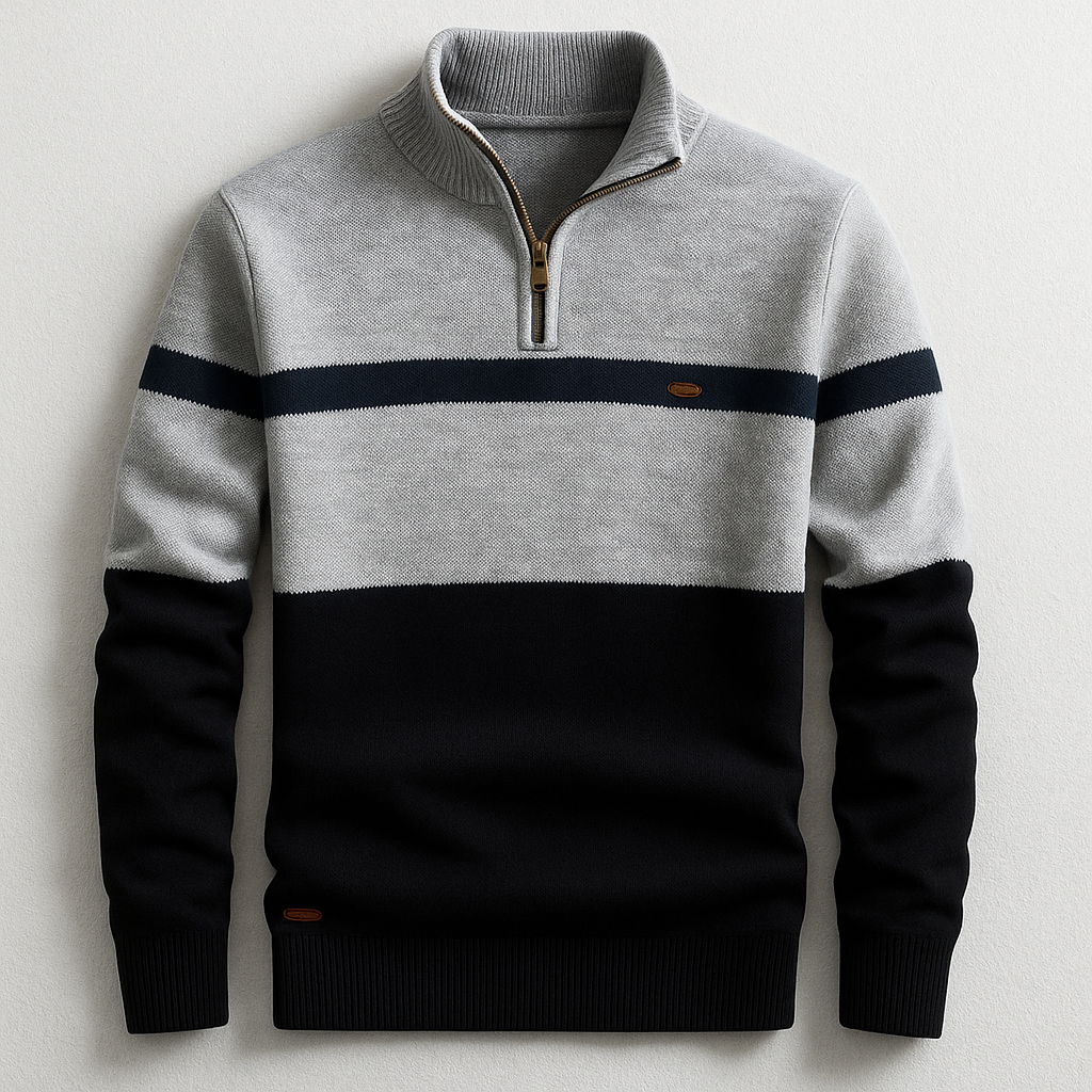 ZÜRICH - Quarter-zip-Pullover