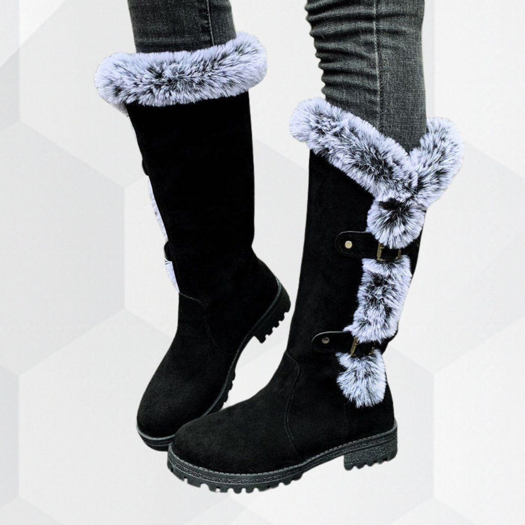 GINA - Gefütterte Plüschstiefel