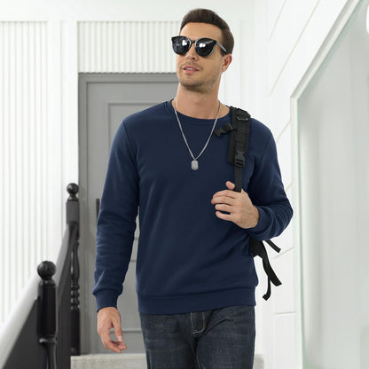 HELSINGBORG - Fleecegefütterter Rundhalspullover