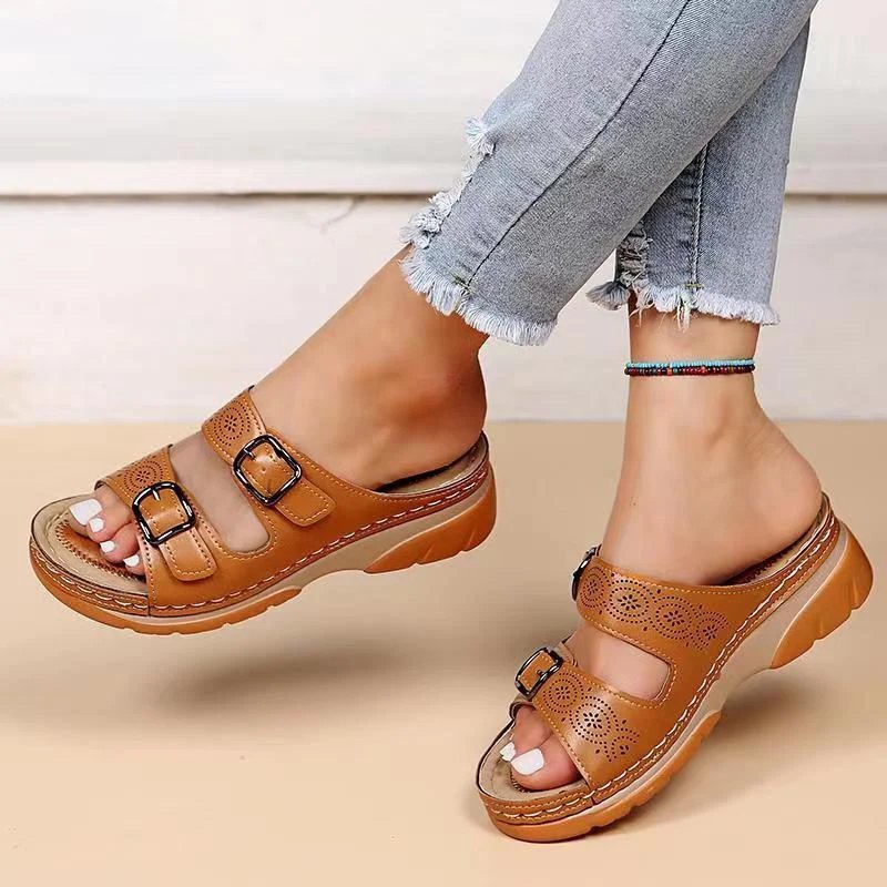 MIKAELA – Doppelte Schnalle Orthopädische Sandalen