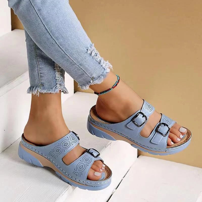 MIKAELA – Doppelte Schnalle Orthopädische Sandalen