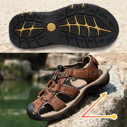 STEPPERS - Bequeme Outdoor-Ledersandalen