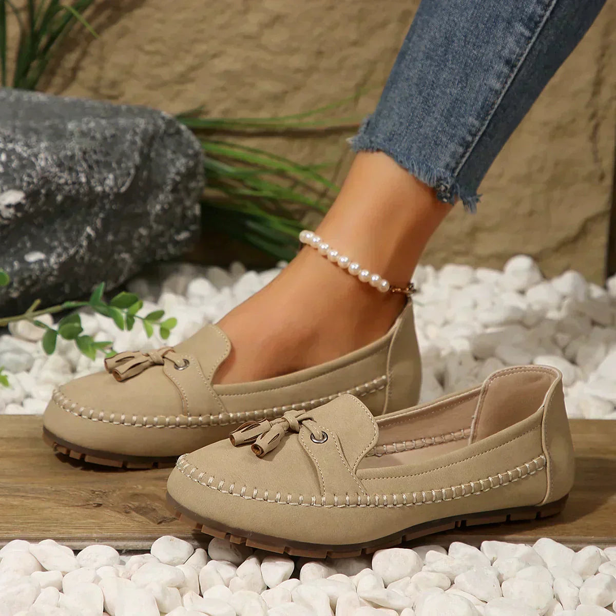 KAREN - Bequeme, weiche Loafers im Vintage-Stil