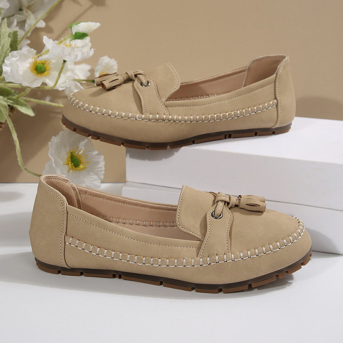 KAREN - Bequeme, weiche Loafers im Vintage-Stil